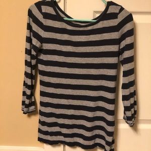 AE 3/4 Sleeve Striped Tee